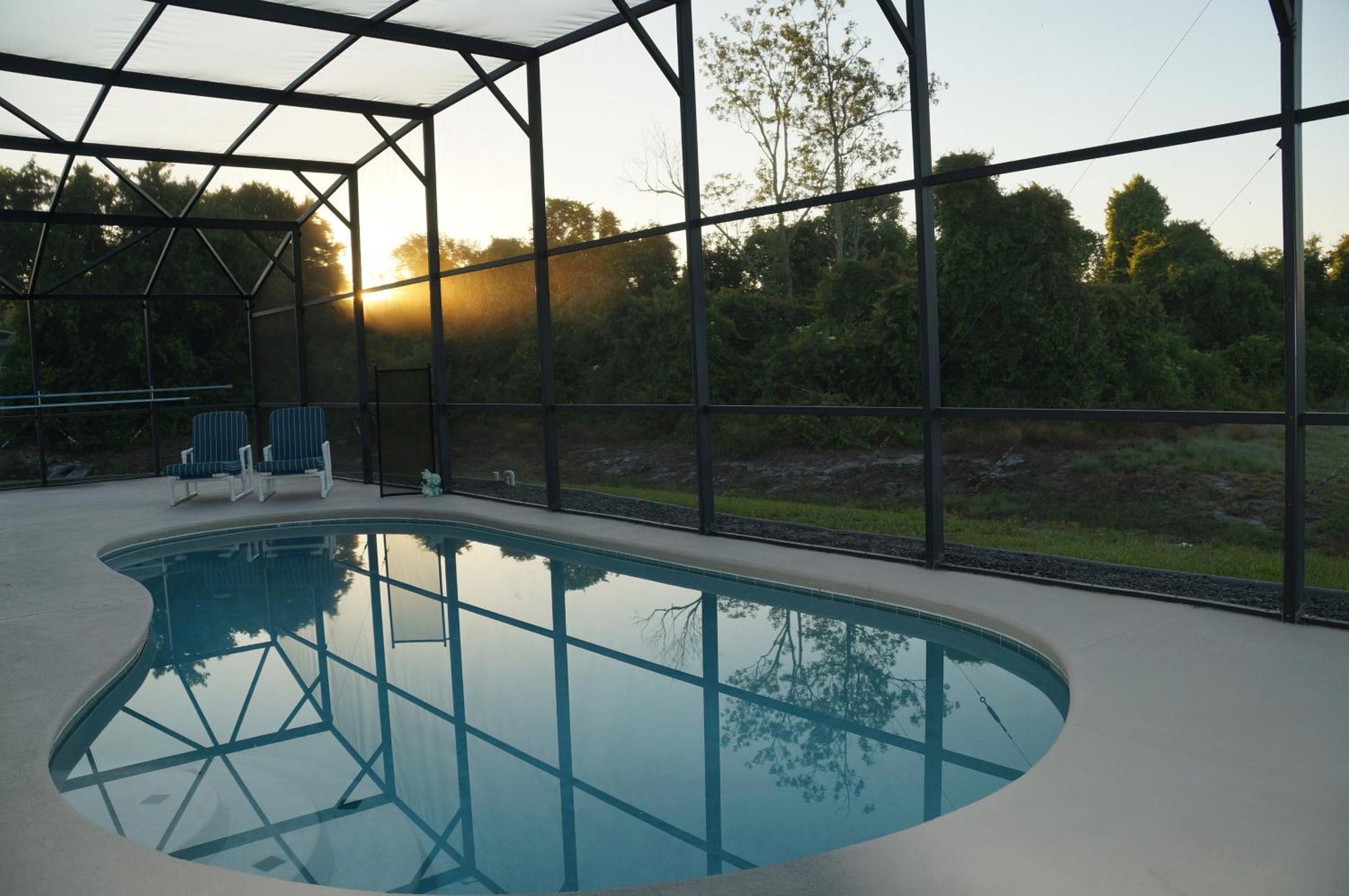 Villa Met Prive Zwembad Nabij Orlando Optional Heated Pool Dundee Buitenkant foto